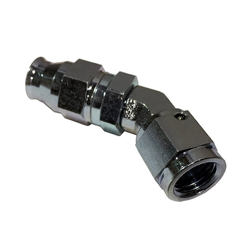 204514 -4AN Steel PTFE 45 Degree Forged Hose End