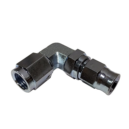 Performance World - 209014 -4AN Steel PTFE 90 Degree Forged Hose End