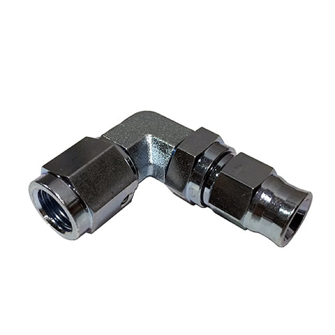 209014 -4AN Steel PTFE 90 Degree Forged Hose End