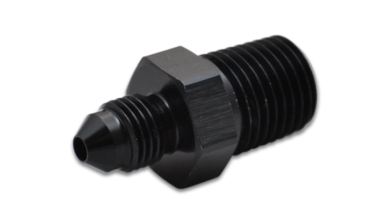Vibrant -4AN to 3/8in NPT Straight Adapter Fitting - Aluminum - Boost Factory