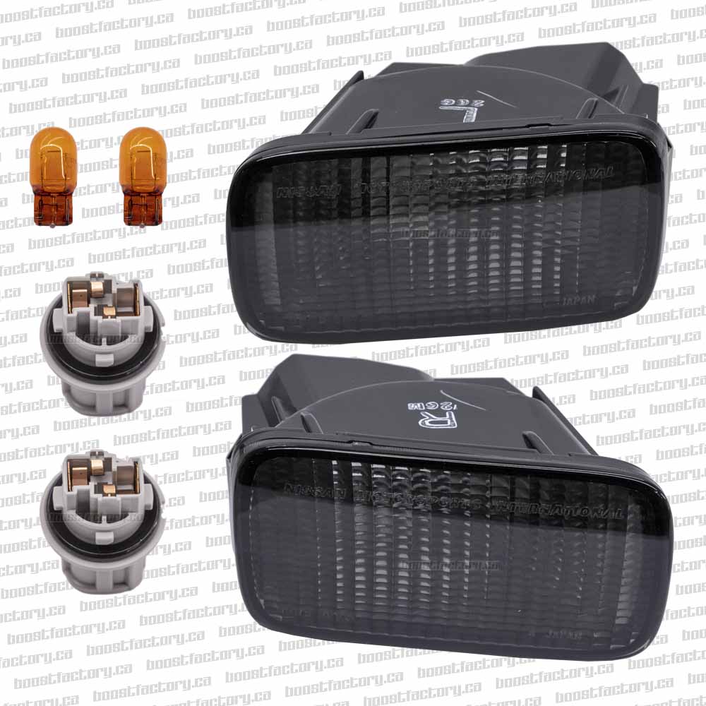 R34 SMOKED BUMPER LIGHTS