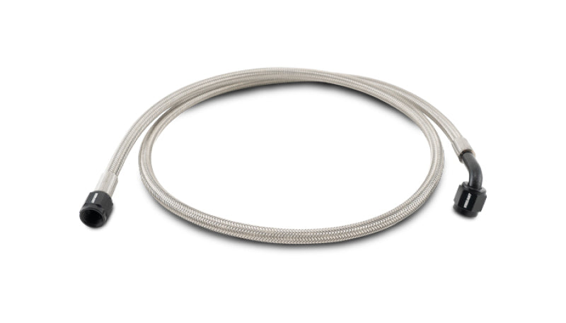 Vibrant Pre-Assembled Hose Assemblies -3AN 36in Length Hose End Style Straight/90 Degrees - Boost Factory