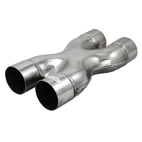Performance World - 304225X 2.25" Stainless Steel X-Pipe