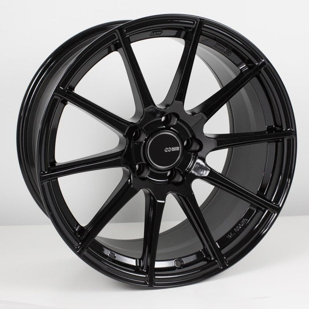 Enkei TS10 18x8.5 5x114.3 35mm Offset 72.6mm Bore Black Wheel - Boost Factory
