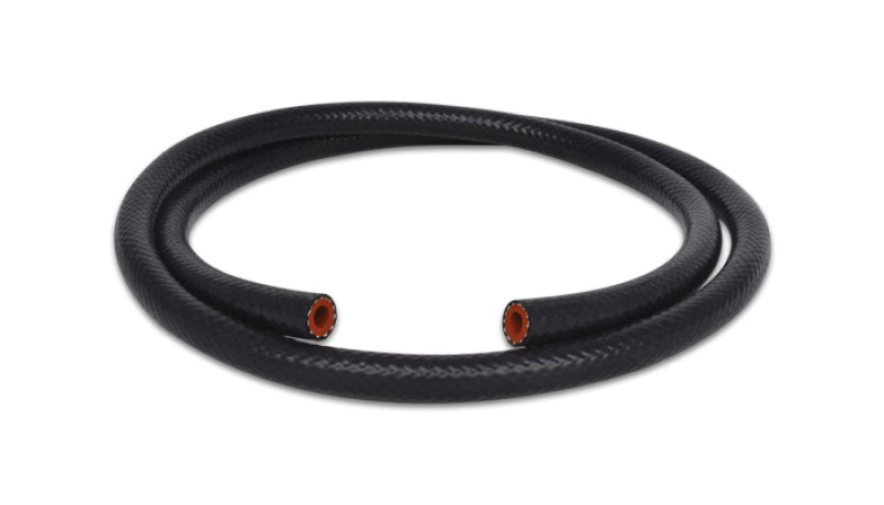 Vibrant 3/8in (10mm) I.D. x 5 ft. Silicon Heater Hose reinforced - Black - Boost Factory