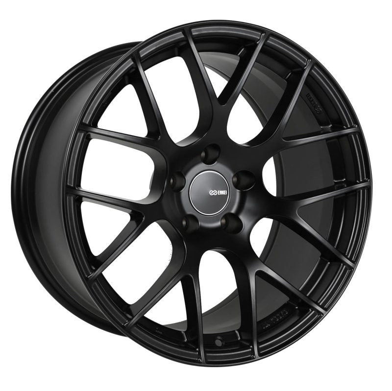 Enkei Raijin 18x8 40mm Offset 5x114.3 Bolt Pattern 72.6 Bore Diameter Matte Black Wheel - Boost Factory