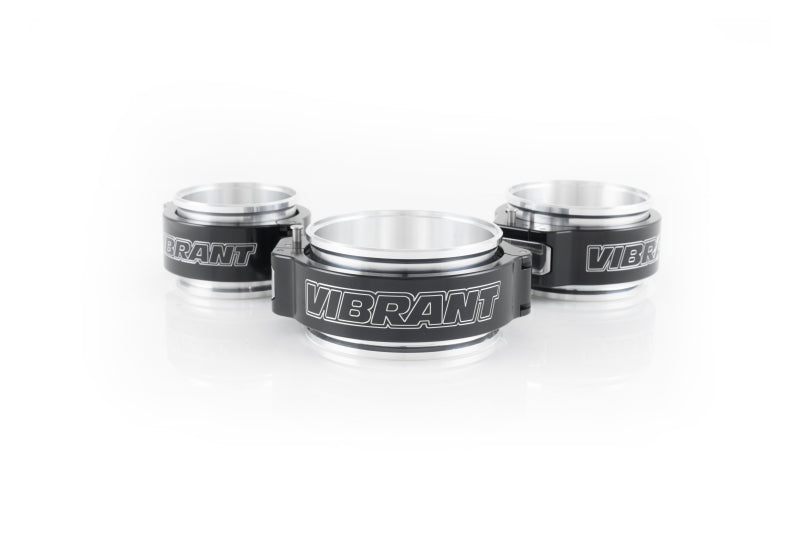 Vibrant 2.50in O.D. Aluminized HD 2.0 Clamp Assembly - Anodized Black - Boost Factory