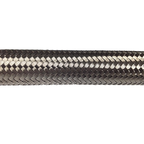Performance World - 400004 -4AN Stainless Steel Braided Hose. Sold/ft.