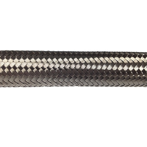 400008 -8AN Stainless Steel Braided Hose. Sold/ft.