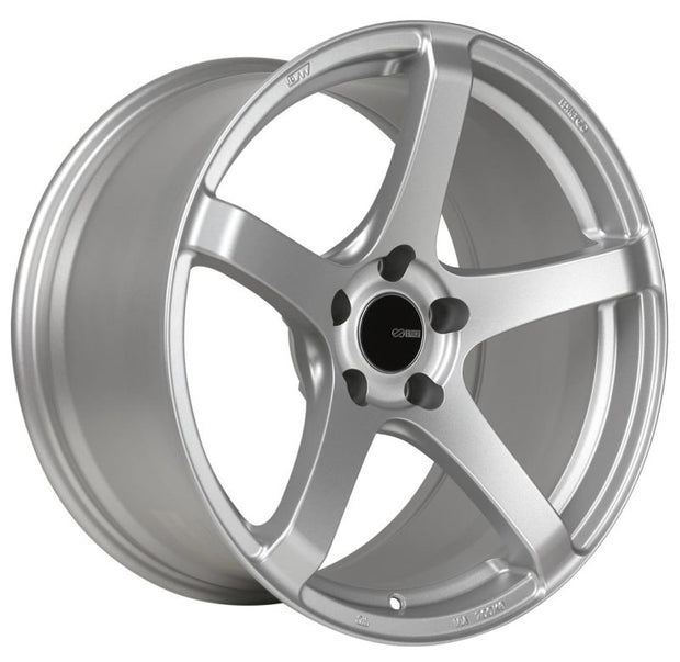 Enkei Kojin 18x9.5 15mm Offset 5x114.3 Bolt Pattern 72.6mm Bore Dia Matte Silver Wheel - Boost Factory
