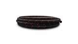 Vibrant -8 AN Two-Tone Black/Red Nylon Braided Flex Hose (20 foot roll)