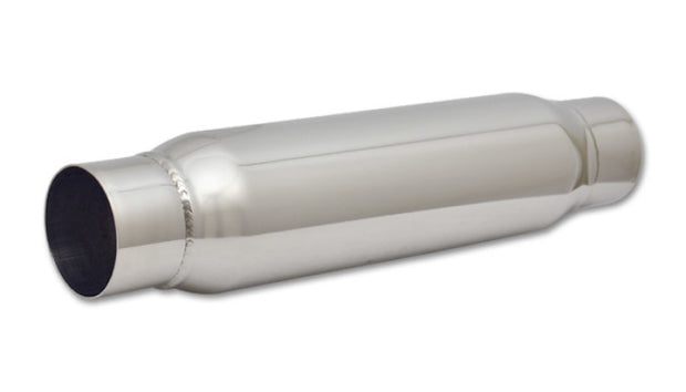Vibrant SS Resonator (Standard Design) 3in Inlet/Outlet x 18in Long - Boost Factory