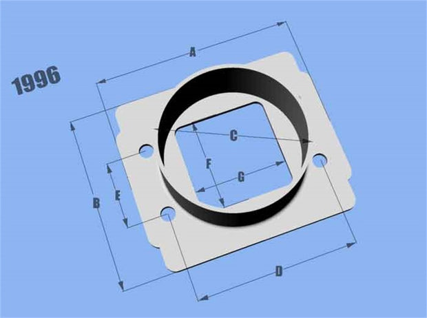 Vibrant MAF SenAdapter Plate Toyota w/ Bosch MAF Sensuse w/ 3in ID filteronly - Boost Factory