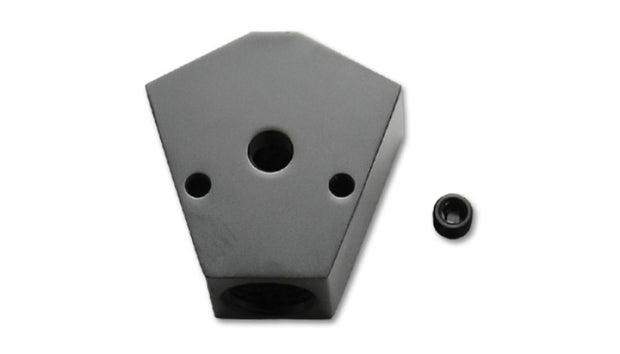 Vibrant Billet Aluminum Y-Block Fitting with 1/8in NPT Port - 3/8in NPT x 3/8in NPT x 3/8in NPT - Boost Factory