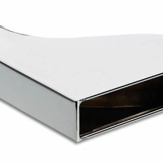 Vibrant 7.75in x 1.875in Rectangular SS Exhaust Tip (Camaro Style) - with 2.5in Inlet - Boost Factory