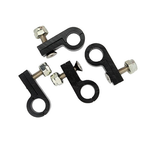 Performance World - 542193 9/16" Line Aluminum P-Clamps 3/pk Black