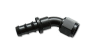Vibrant -8AN Push-On 45 Deg Hose End Fitting - Aluminum - 22408