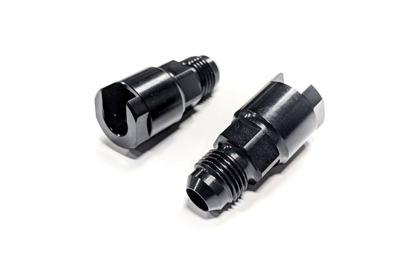 Haltech Flex Fuel Fittings 3/8 (GM Spring Lock) to -6AN Male w/Two Fittings - Boost Factory