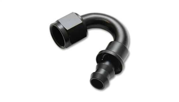 Vibrant -8AN Push-On 150 Deg Hose End Fitting - Aluminum - 22508
