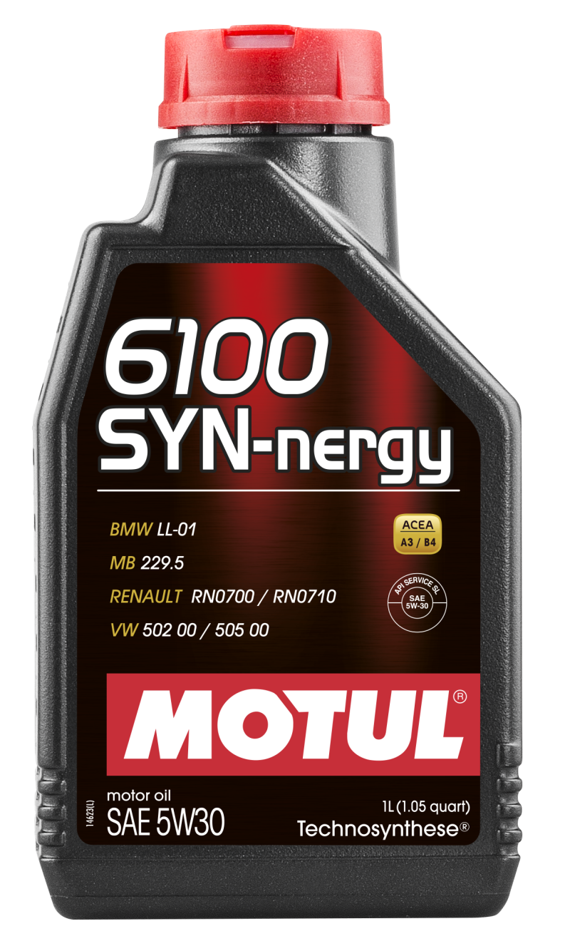 Motul 1L Technosynthese Engine Oil 6100 SYN-NERGY 5W30 - VW 502 00 505 00 - MB 229.5