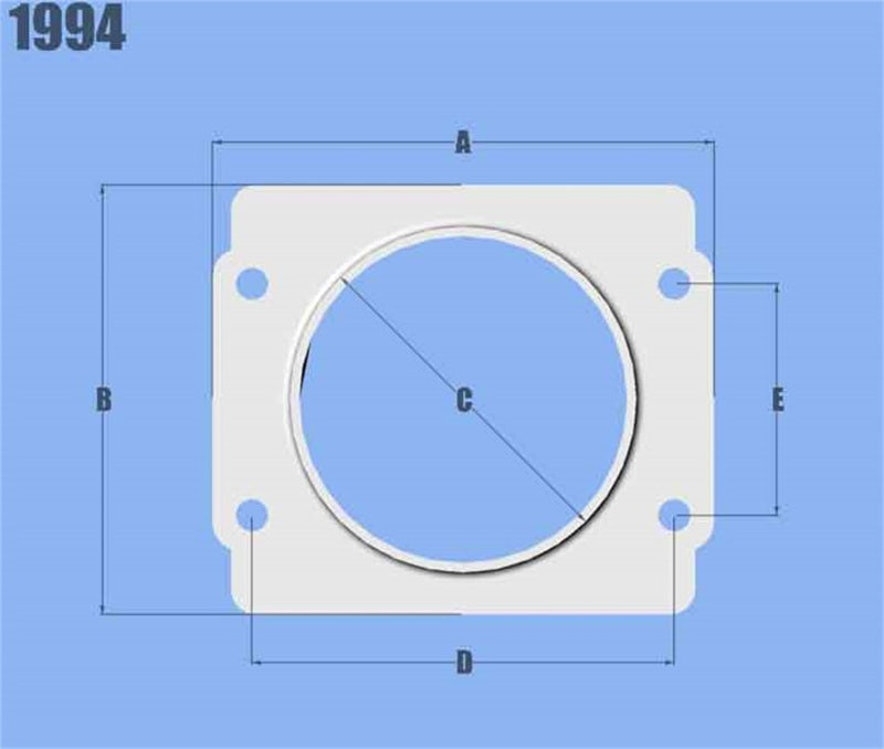 Vibrant MAF Sensor Adapter Plate for Subaru applications use w/ 3in Inlet I.D. filters only - Boost Factory