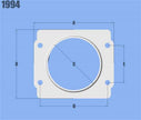 Vibrant MAF Sensor Adapter Plate for Subaru applications use w/ 3in Inlet I.D. filters only - Boost Factory
