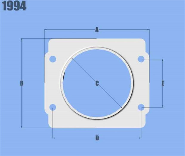 Vibrant MAF Sensor Adapter Plate for Subaru applications use w/ 3in Inlet I.D. filters only - Boost Factory
