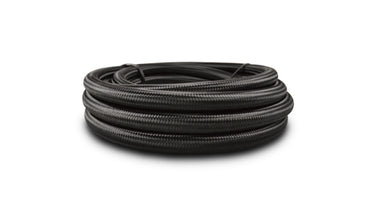 Vibrant -16 AN Black Nylon Braided Flex Hose (10 foot roll) - Boost Factory