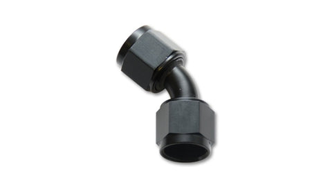 Vibrant -16AN X -16AN Female Flare Swivel 45 Deg Fitting (AN To AN) -Anodized Black Only