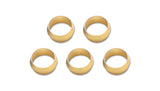 Vibrant Brass Olive Inserts 3/8in - Pack of 5