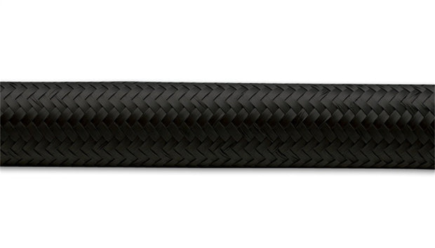 Vibrant -12 AN Black Nylon Braided Flex Hose (5 foot roll) - 11992