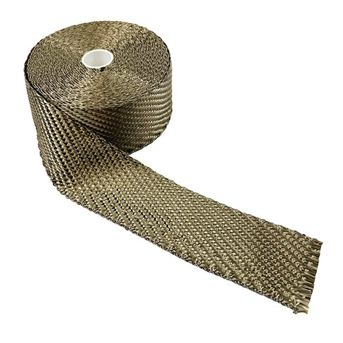 Performance World - 748502 50' x 2" Wide Header Exhaust Wrap Hi-Temp Basalt Fibre
