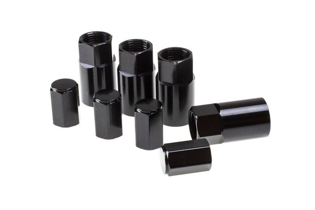 Wheel Mate Aluminum TPMS Valve Stem Cover - Black Anodize - Boost Factory