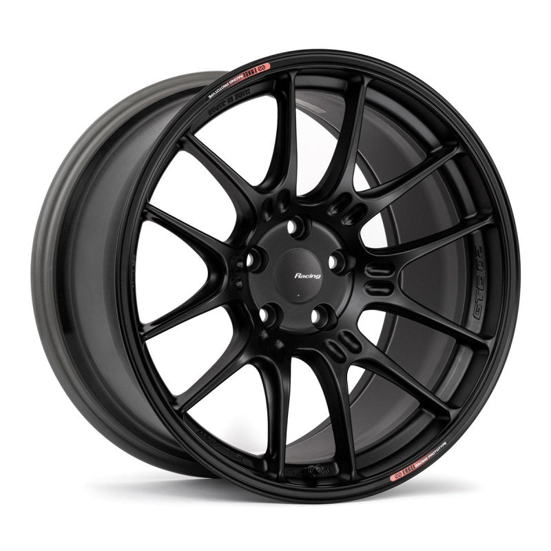 Enkei GTC02 19x9.5 5x114.3 45mm Offset 75mm Bore Matte Black Wheel - Boost Factory