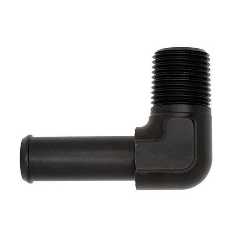 Performance World - 8420604 1/4" NPT to 3/8" ID Hose Adapter 90 Degree