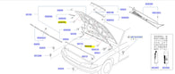Genuine Nissan R32 Skyline GTR Hood Rubber Bumper Set 84807-U0100
