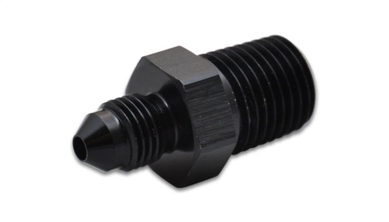 Vibrant -4AN to 3/8in NPT Straight Adapter Fitting - Aluminum - Boost Factory