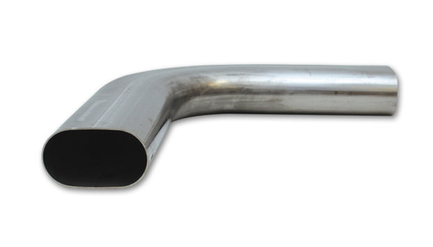 Vibrant 3in Oval (Nominal Size) T304 SS 90 deg Mandrel Bend 6in x 6in leg lengths - Boost Factory