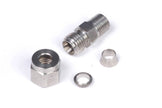 Haltech 1/4in Stainless Compression 1/8in NPT Thread Fitting Kit w/Nut & Ferrule - HT-010813