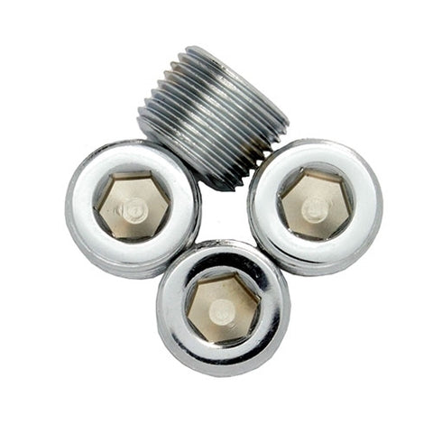 93302 1/8" NPT Chrome Pipe Plugs 2/pk