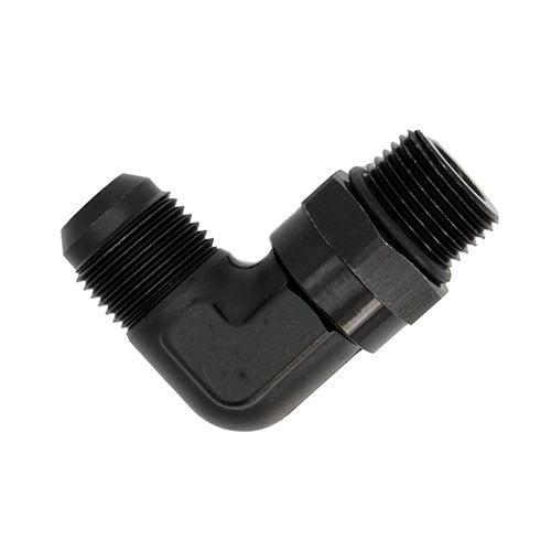 Performance World - 949010 -10AN ORB Male to -10AN Male Flare 90 Degree Swivel