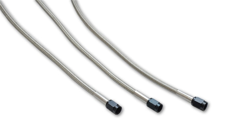 Vibrant Univ Oil Feed Kit 4ft Teflon lined S.S. hose with two -4AN female fittings preassembled - Boost Factory