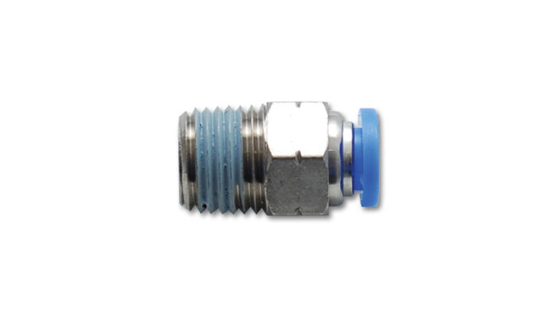 Vibrant Male Straight Pneumatic Vacuum Fitting (1/4in NPT Thread) - for 1/4in (6mm) OD tubing - Boost Factory