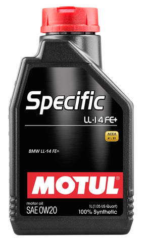 Motul 1L 100% Synthetic High Performance Engine Oil ACEA A1/B1 BMW LL-14 FE+ 0W20
