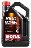 Motul 5L Synthetic Engine Oil 8100 0W20 ECO-LITE