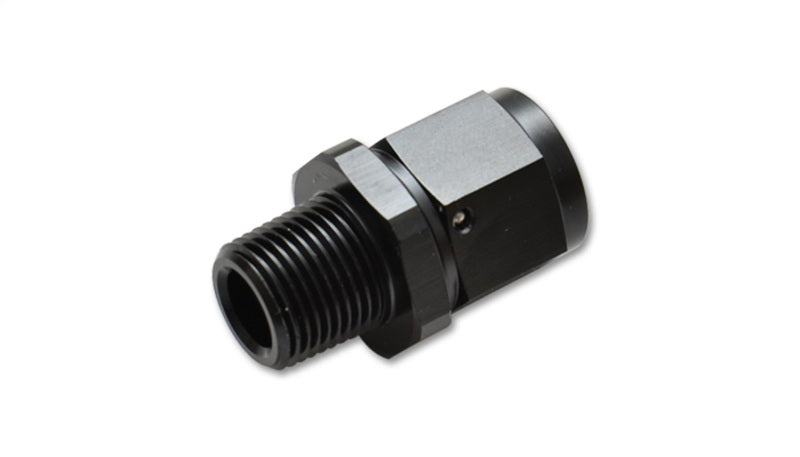 Vibrant -3AN to 1/8in NPT Female Swivel Straight Adapter Fitting - Boost Factory