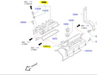 Genuine Nissan Stagea M35 VQ25DET Valve Cover Set 13264-AQ801, 13264-AL611