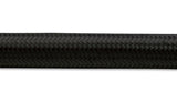 Vibrant -8 AN Black Nylon Braided Flex Hose .44in ID (50 foot roll)