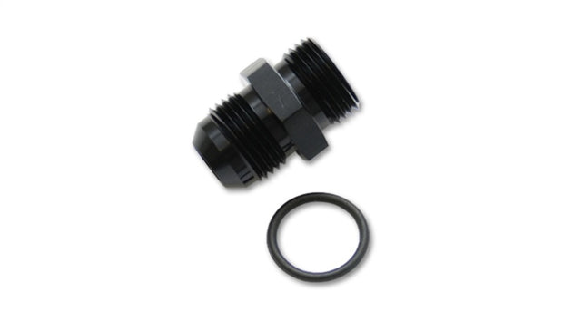 Vibrant -6AN Flare to AN Straight Cut Thread (7/8-14) with -10 ORB O-Ring Adapter Fitting - 16828
