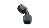 Vibrant -20AN X -20AN Female Flare Swivel 45 Deg Fitting (AN To AN) -Anodized Black Only
